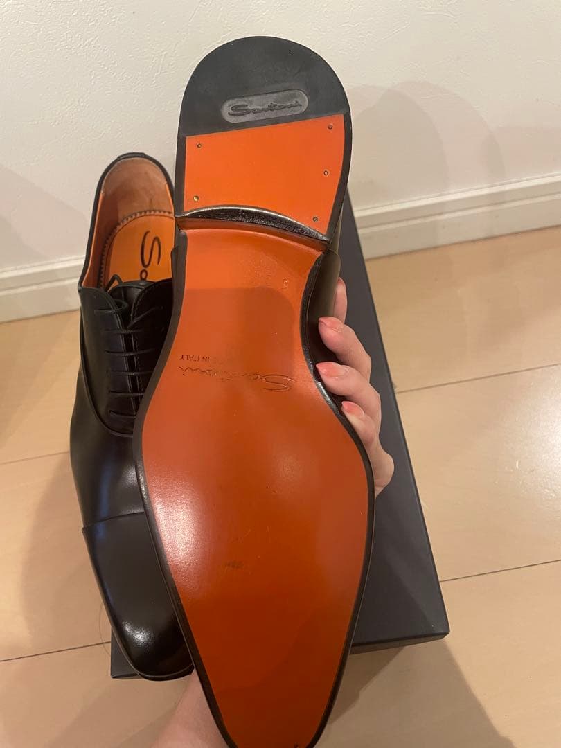 新品未使用 Santoni サントーニ ストレートチップ　ビジネスシューズ