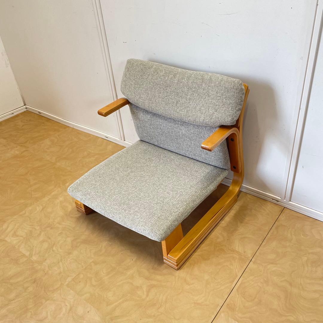 楽座椅子NEW クッション付 新日本木工 座椅子 チェア イス あぐら 通販生活