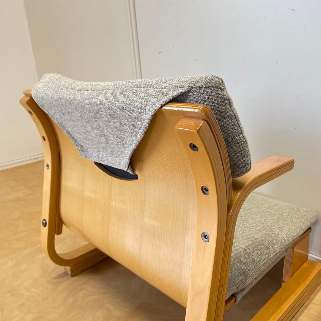 楽座椅子NEW クッション付 新日本木工 座椅子 チェア イス あぐら 通販生活