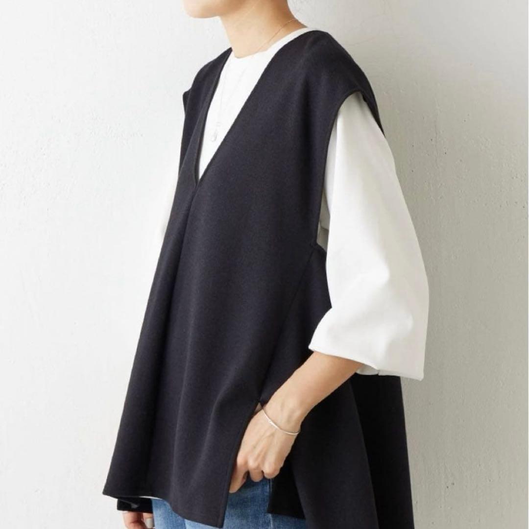 人気完売品✨ 25SS ビアズリー　ブークレフレアーベスト 黒