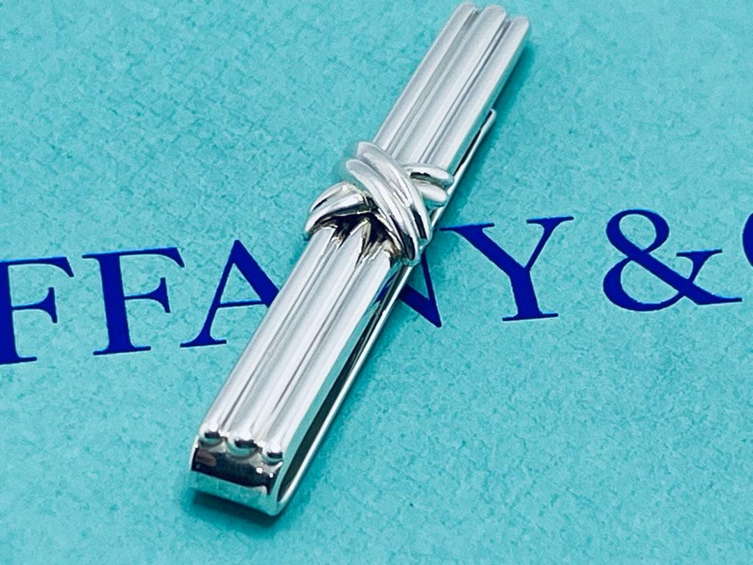 c832 美品　ティファニー　1992 シグネチャー　ネクタイピン　925