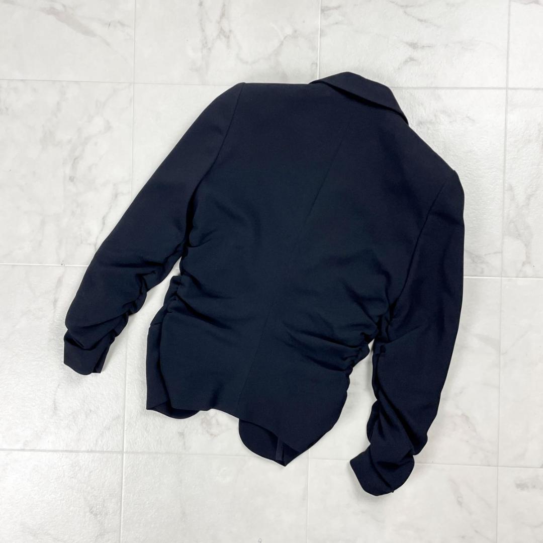 美品 ラブモスキーノ ギャザーデザインジャケット 黒 サイズXXS*JD861