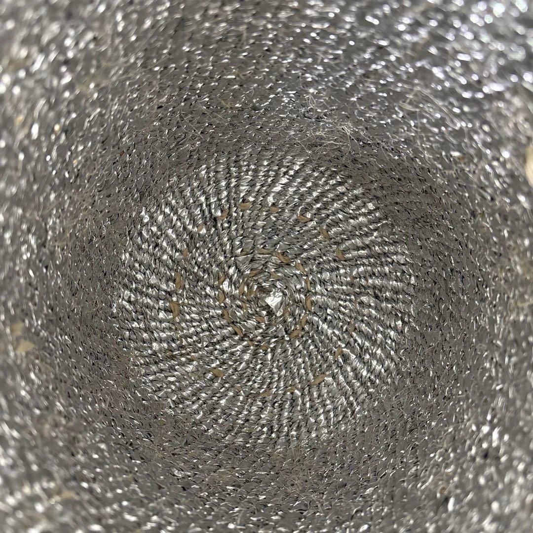 メオンブルー　ショルダー カゴバッグ　meongblue