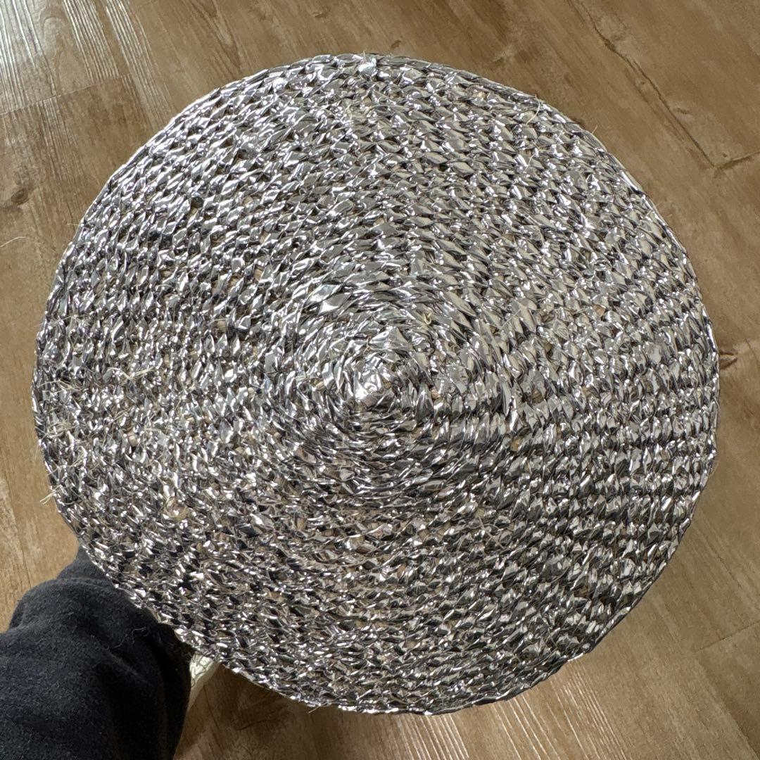 メオンブルー　ショルダー カゴバッグ　meongblue