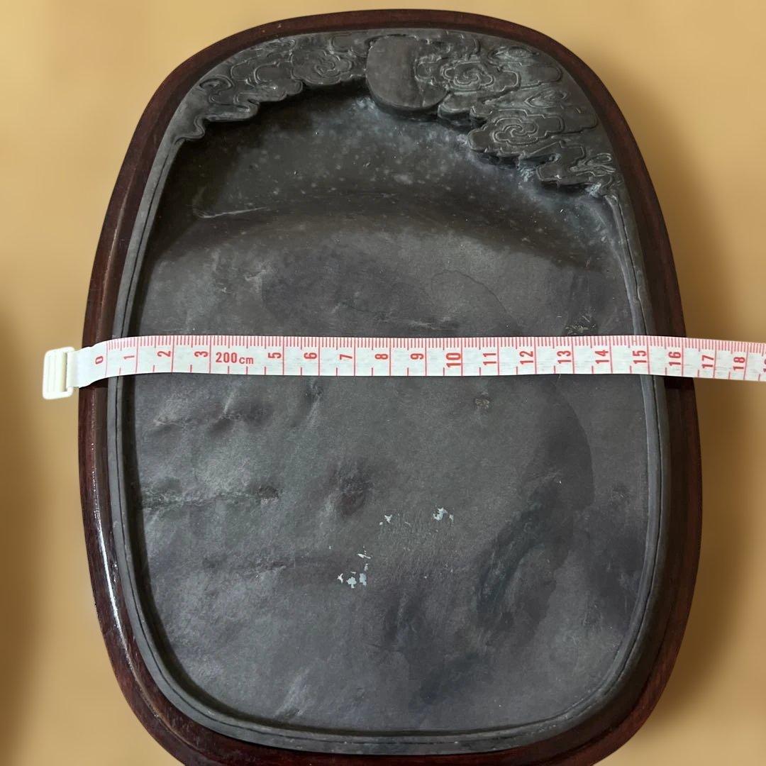 石製 楕円形 書道用硯　宋坑硯