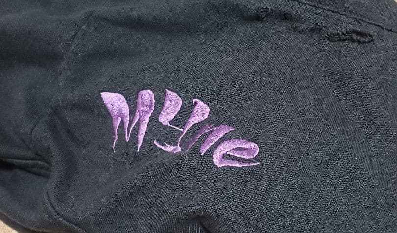 CVTVLIST MYNE ctls ダメージ加工　スウェット　サルエルパンツ