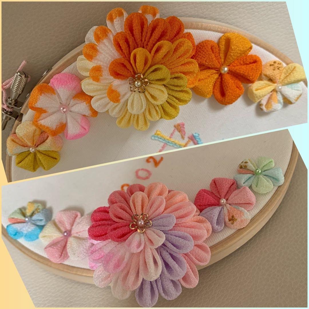 専用　命名書　つまみ細工　刺繍　ネームボード　名前旗　オーダー