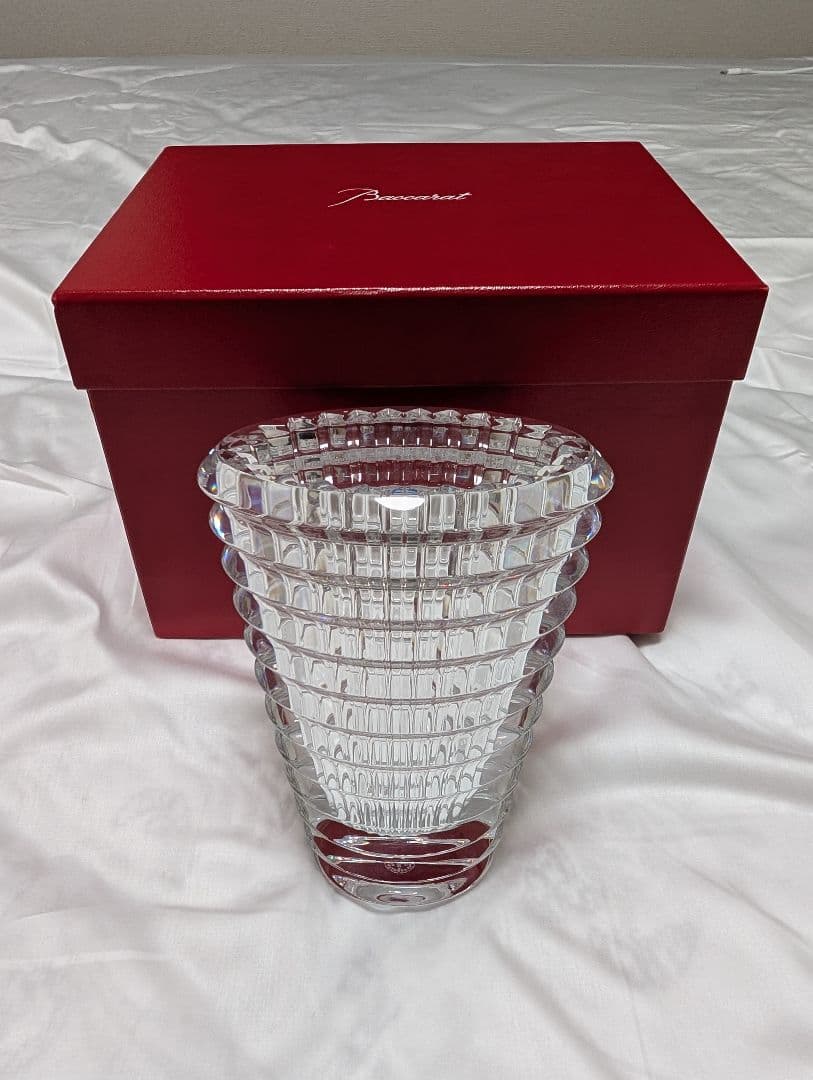 Baccarat バカラ アイベースS クリスタル ガラス花瓶 フラワースタンド