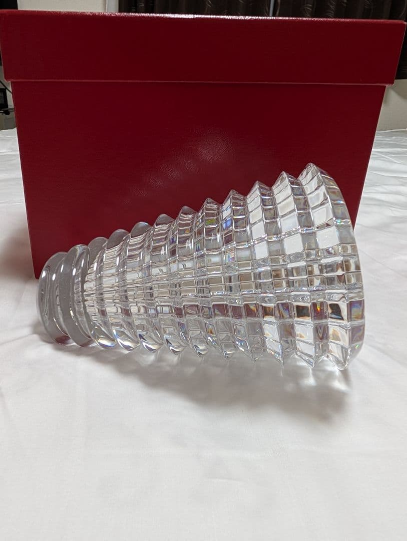 Baccarat バカラ アイベースS クリスタル ガラス花瓶 フラワースタンド