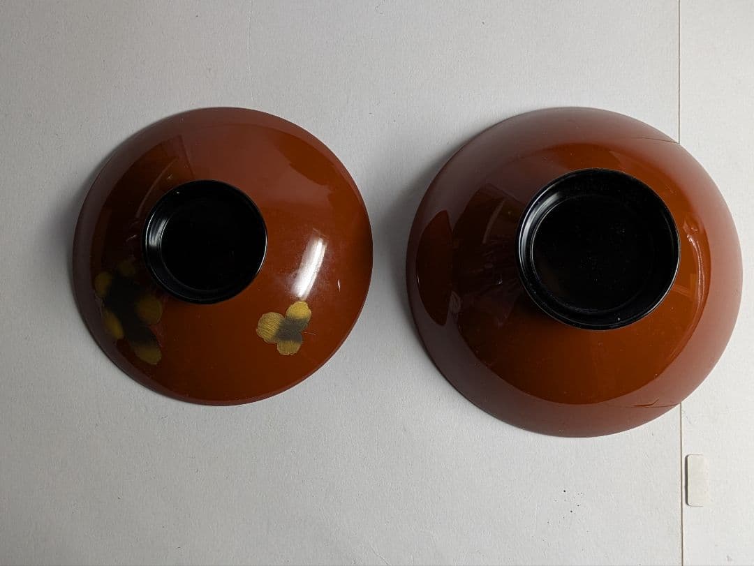 リケさん専用輪島塗、蒔絵金彩細工、沈金菊模様、木製、蓋付椀、吸物椀、10客、箱付