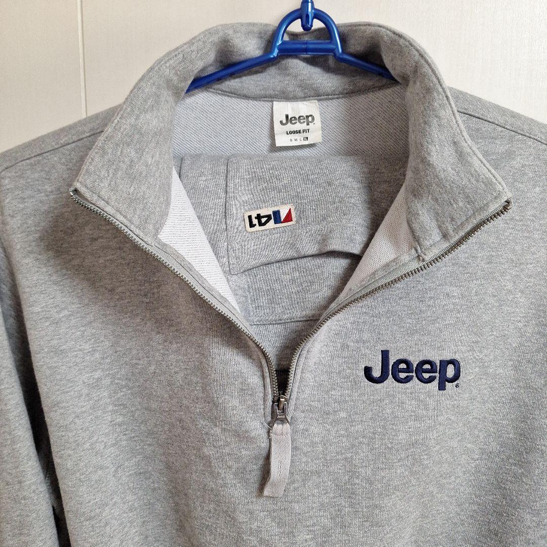 JEEP　XL　スウェット　セットアップ　ハーフジップ　ジープ　アメ車