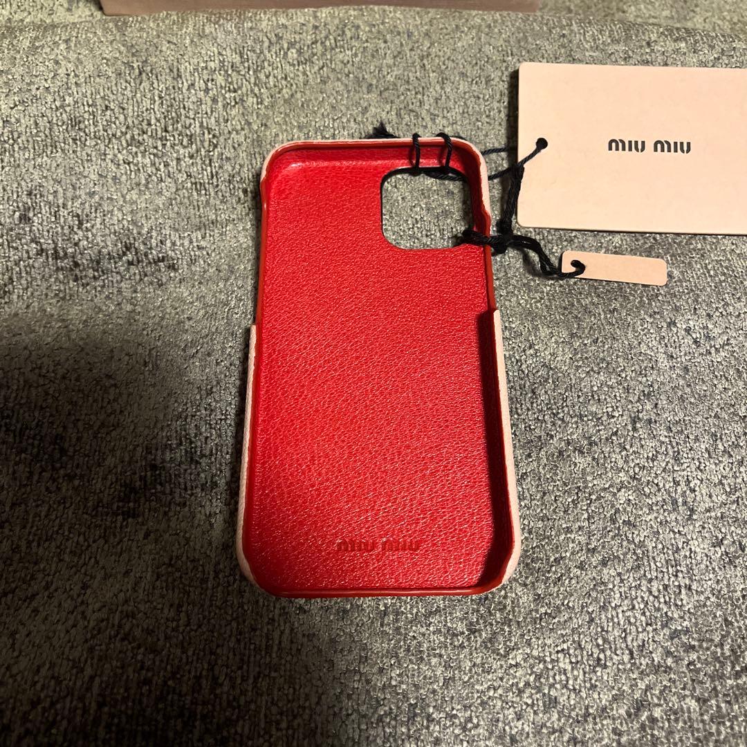 新品未使用品　miumiu iPhone12mini ケース　プラダ　PRADA