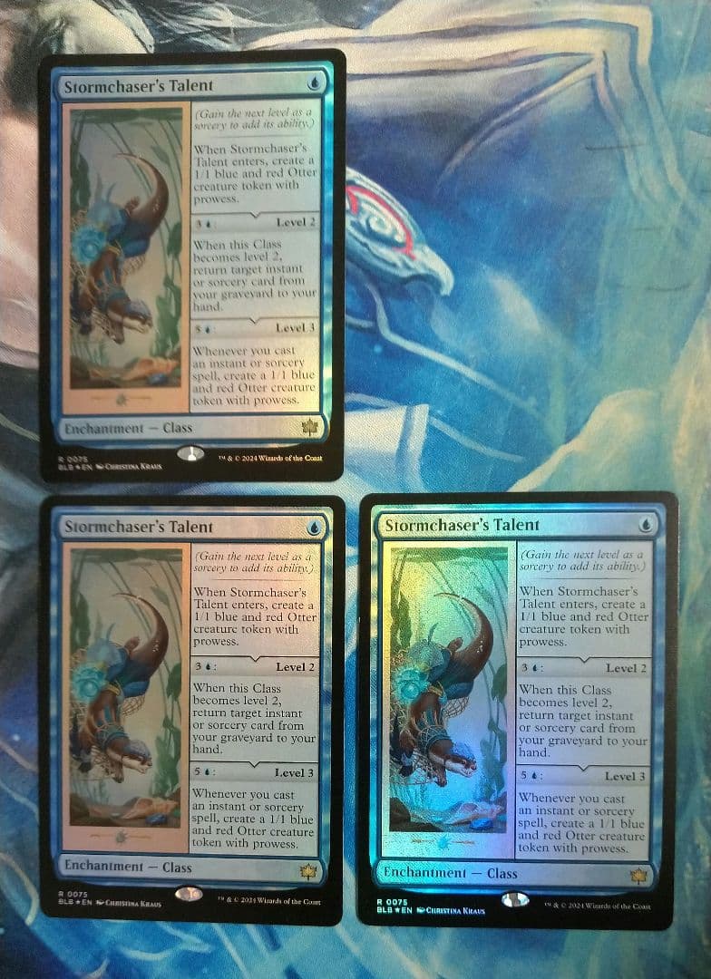 MTG嵐追いの才能Stormchaser's Talent BLB英FOIL3枚