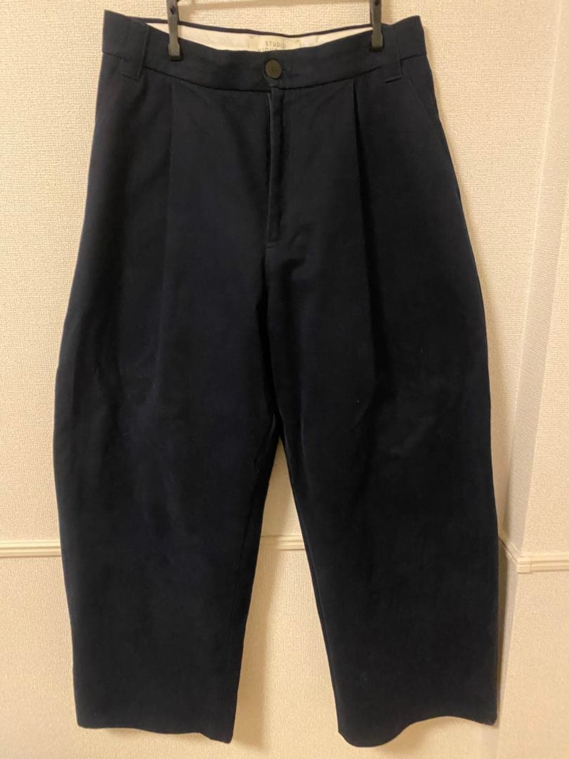 STUDIO NICHOLSON PEACHED COTTON ボリュームパンツ