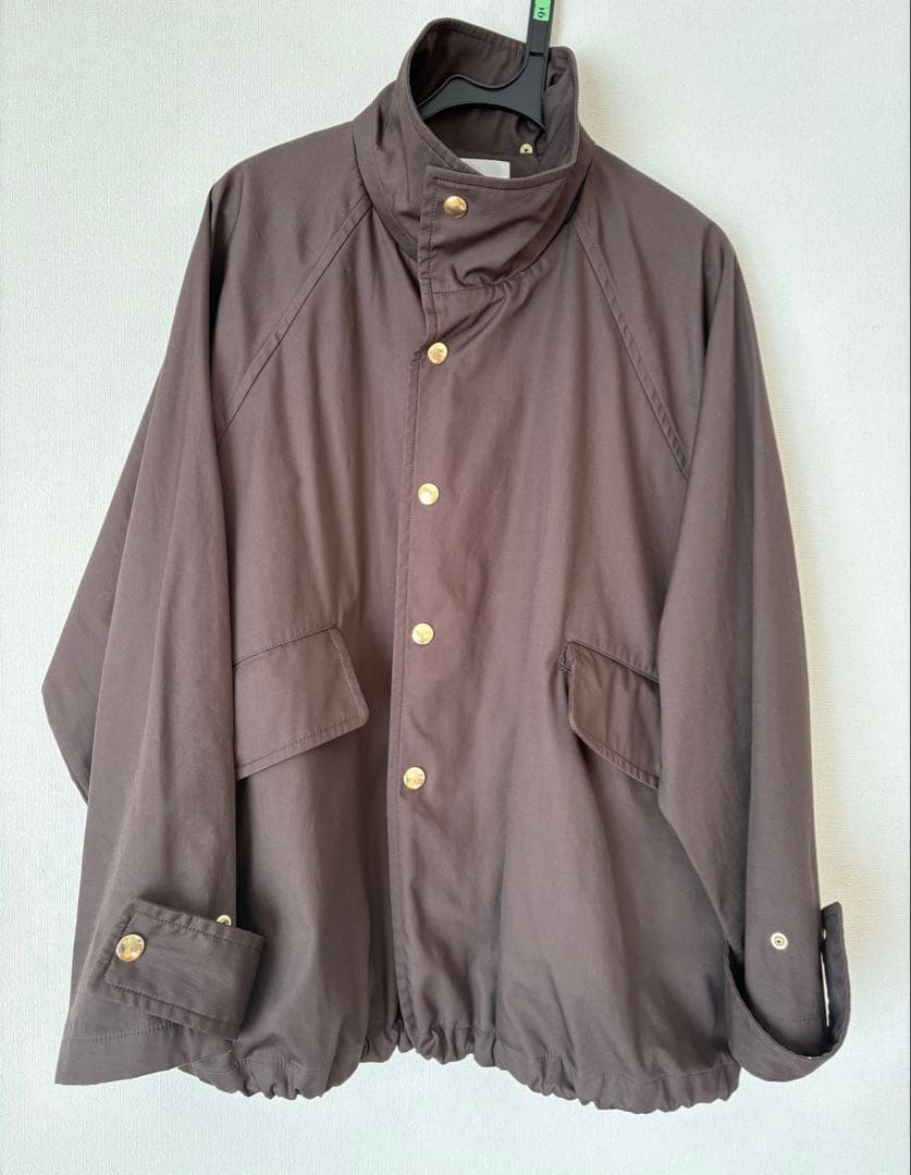 IENA ボンディングフーディッドブルゾン　ブラウン　36