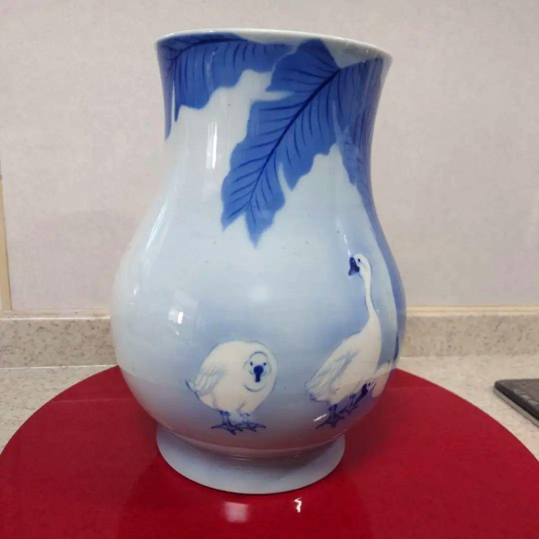 さ*ら様 【ヴィンテージ】オールド深川製磁特大花瓶 有田焼 宮内庁御用達 花生