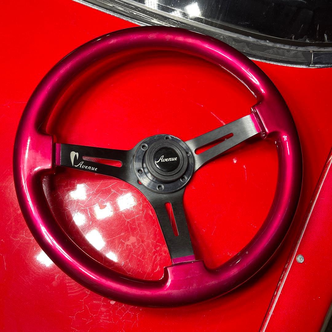 Avenue ピンク ステアリングホイール 本体