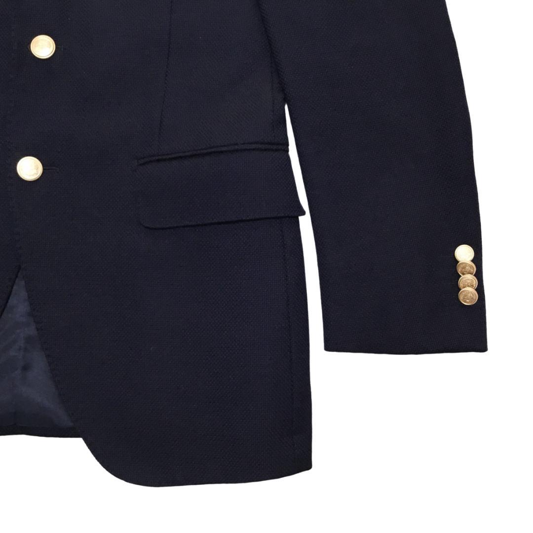 azabu tailor 麻布テーラー ホップサック地 紺ブレザー 42