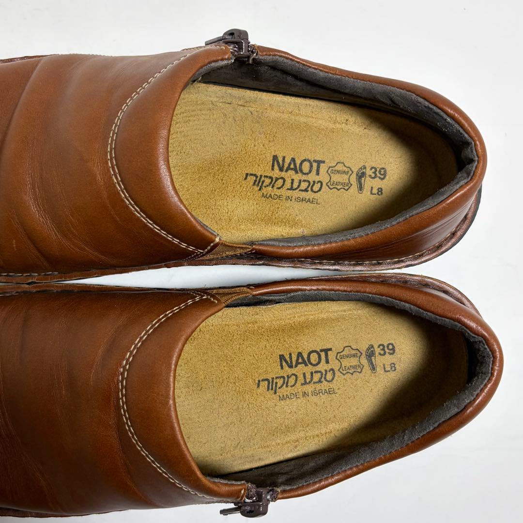 美品☆NAOT CLARA ナオト クララ スリッポン レザー 39 24.5