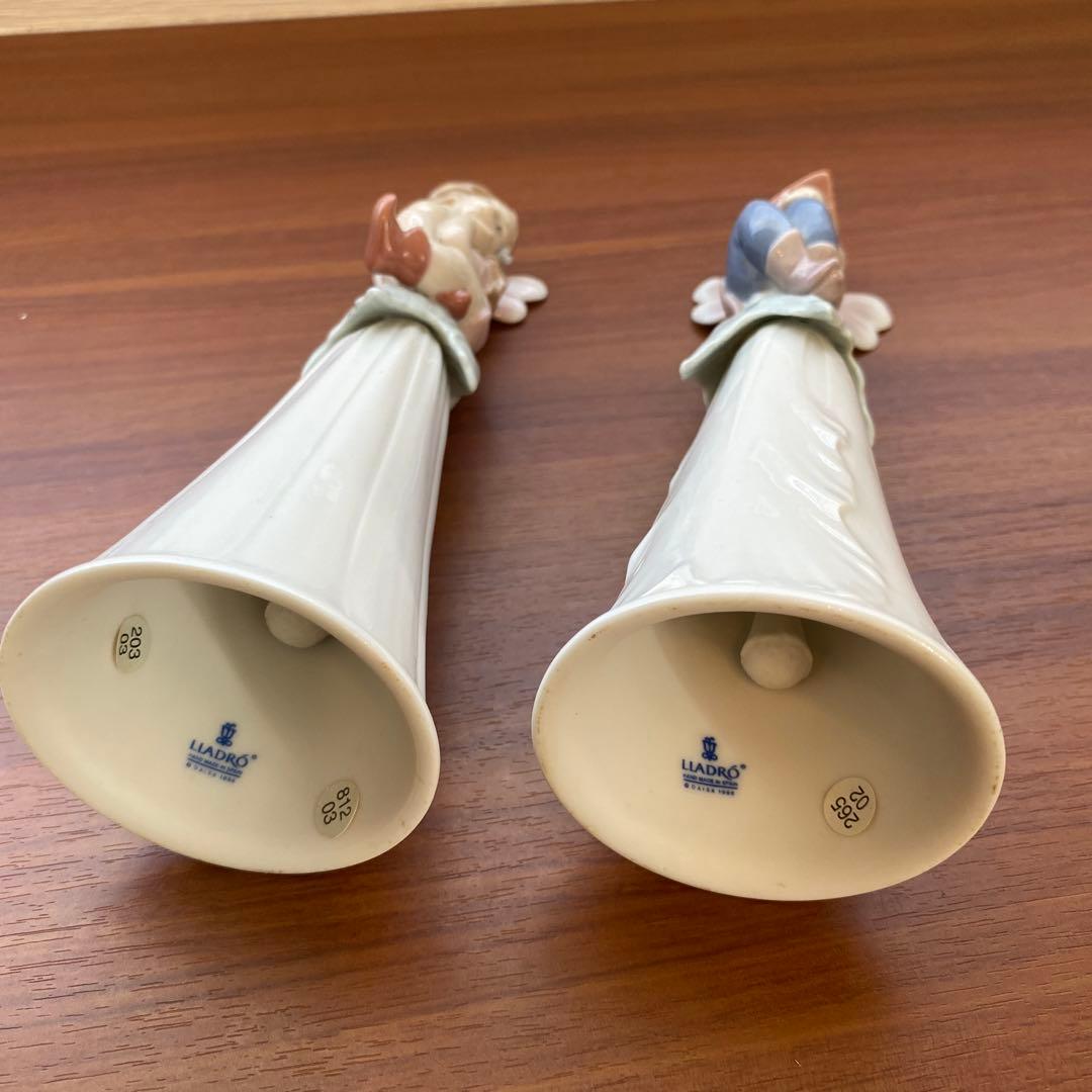 【マム】リヤドロ（Lladro）　陶器製 天使のフィギュア 2体セット