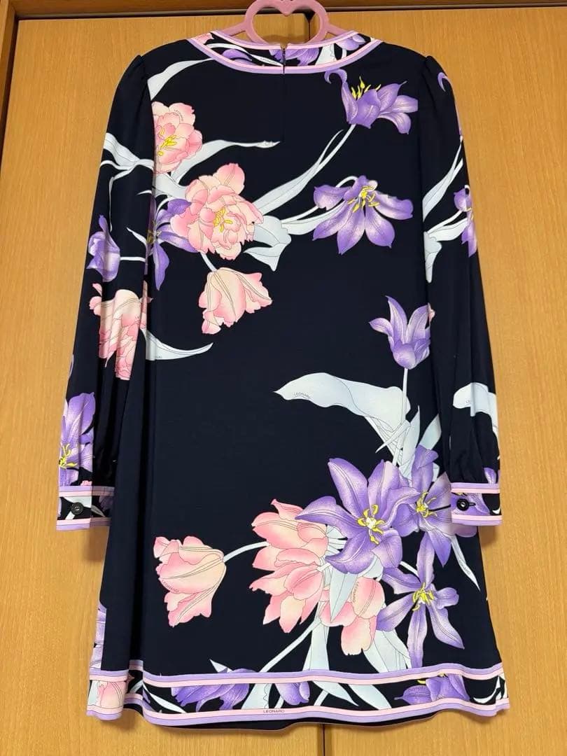 LEONARD フラワープリント長袖チュニック　40