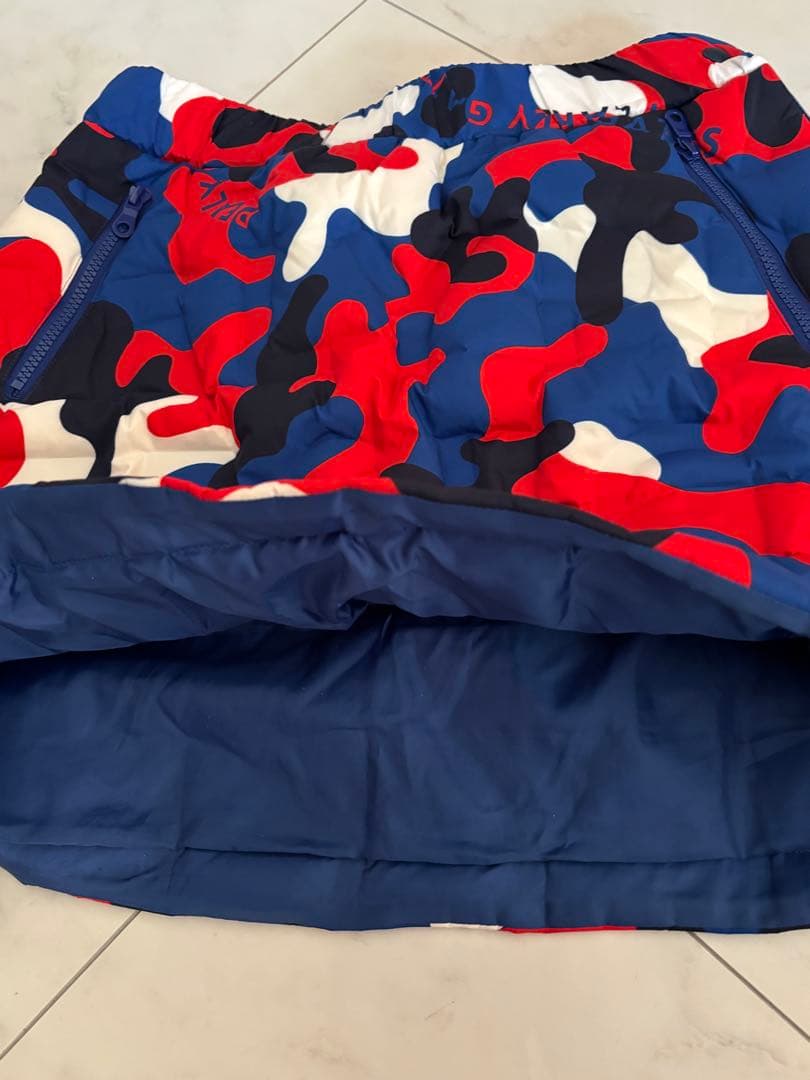 パーリーゲイツ　ニットブルゾン・ダウンスカート　セットアップ　カモフラ