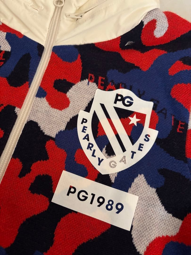 パーリーゲイツ　ニットブルゾン・ダウンスカート　セットアップ　カモフラ