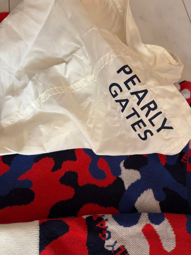 パーリーゲイツ　ニットブルゾン・ダウンスカート　セットアップ　カモフラ