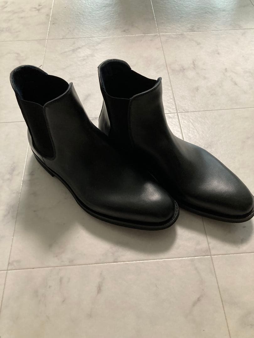 #メンズブーツ【美品】山陽山長　防水　誠十郎　サイドゴアブーツ