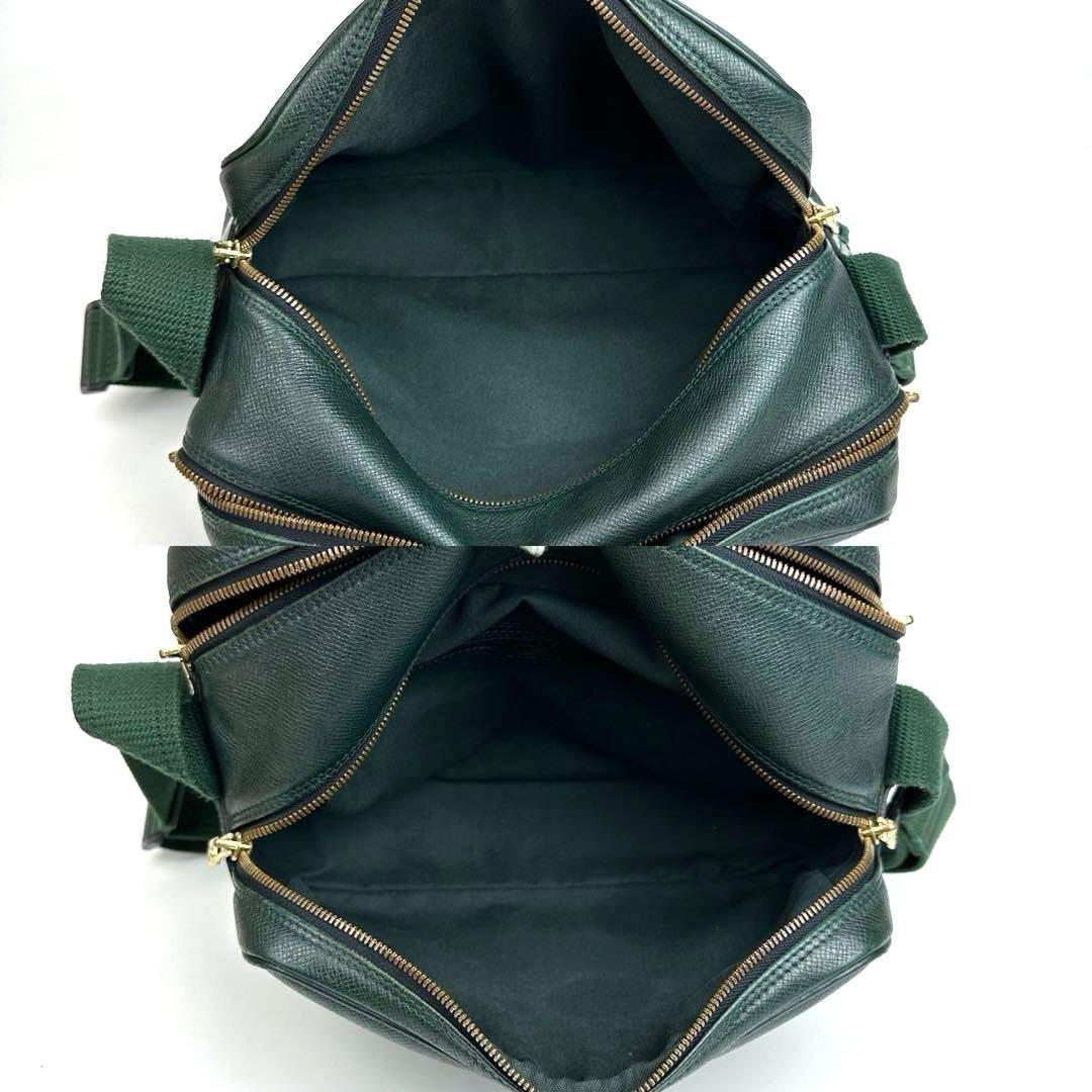 ふきルイヴィトン タイガ リポーターPM M30154 ショルダーバッグ緑