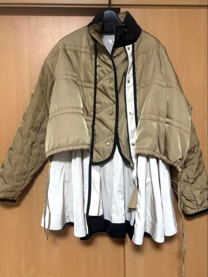 【美品】Eimee Law レイヤードキルトブルゾン　コート　定価24.200円