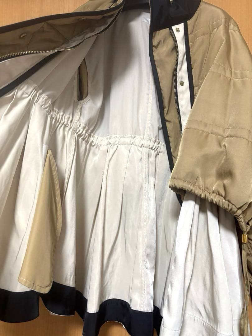 【美品】Eimee Law レイヤードキルトブルゾン　コート　定価24.200円