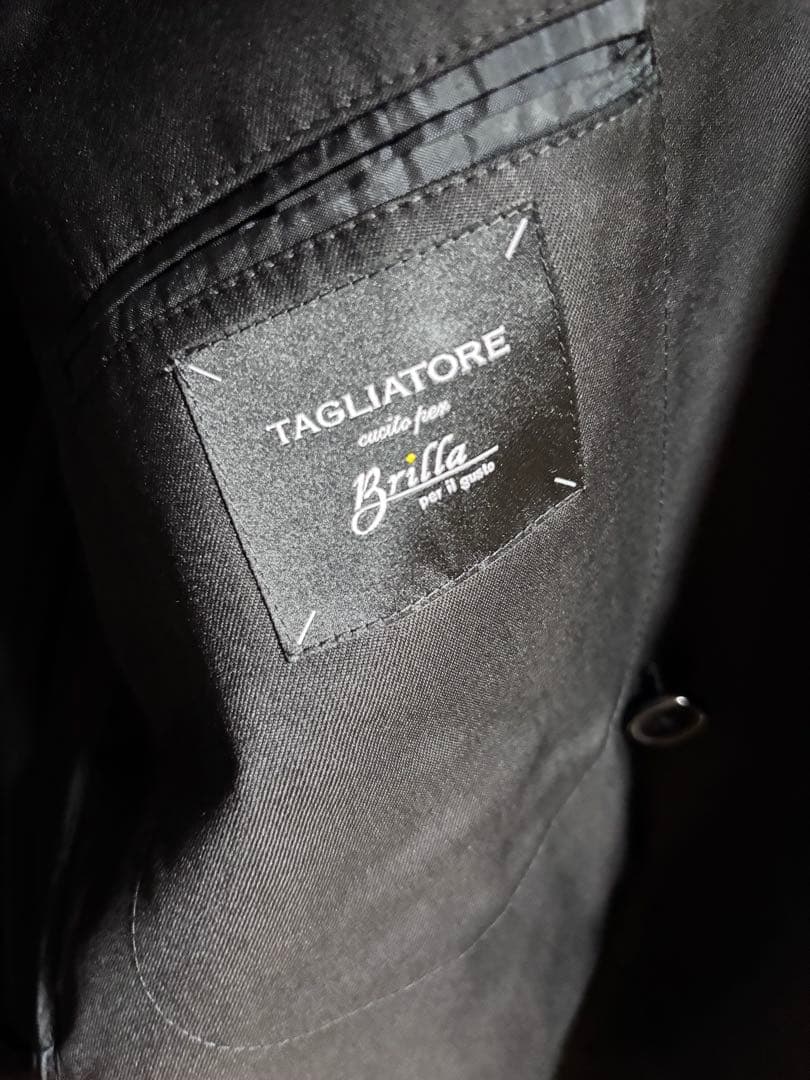 黒 ダブルブレスト テーラードジャケット