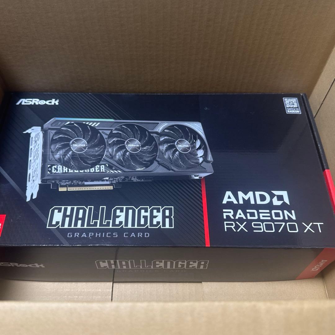 RADEON RX9070XT 16GB AMD ASRock 保証有