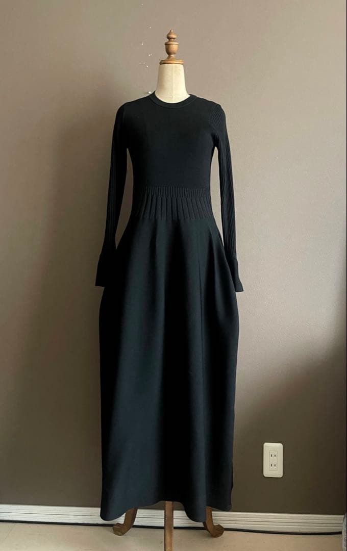 HARUNOBUMURATA PLST ニットフレアワンピース