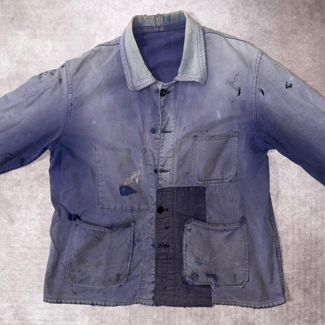 50s French work jacket 襤褸の美学 big size