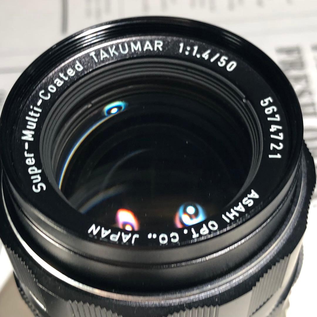 レンズ(単焦点) ASAHI PENTAX SMC TAKUMAR 50mm f1.4 m42