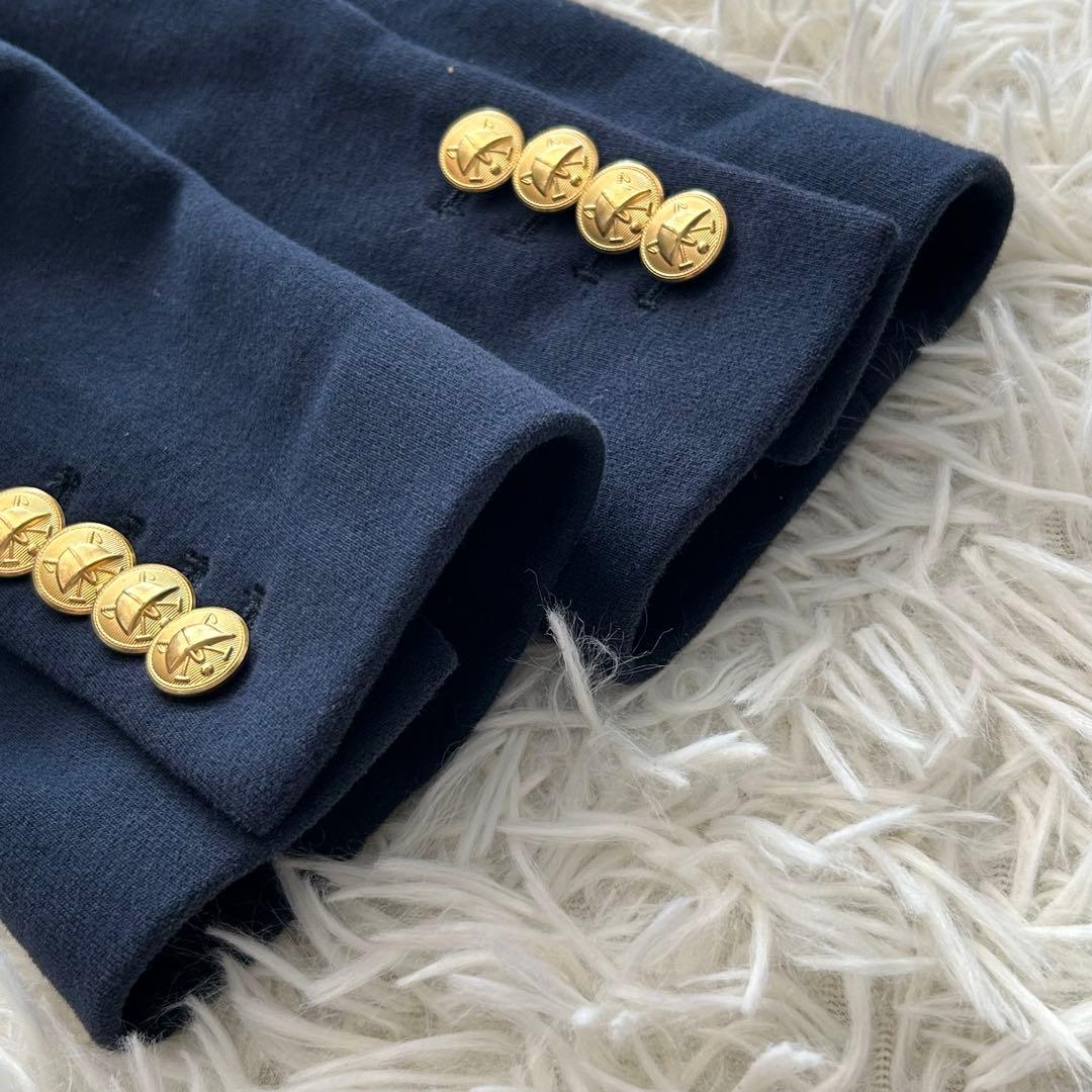 ✨美品✨ ポロラルフローレン テーラードジャケット 紺ブレ エンブレム刺繍