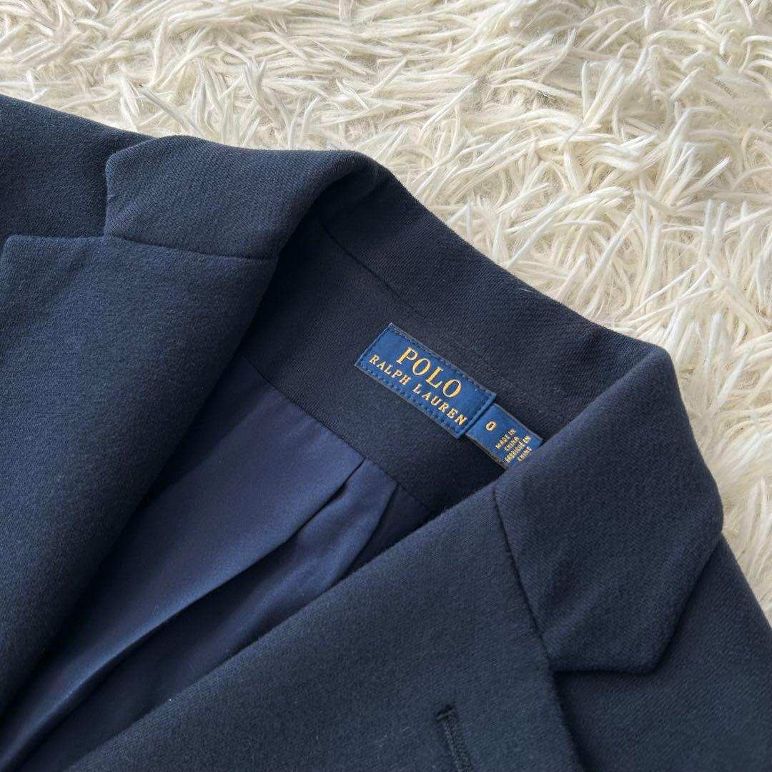 ✨美品✨ ポロラルフローレン テーラードジャケット 紺ブレ エンブレム刺繍