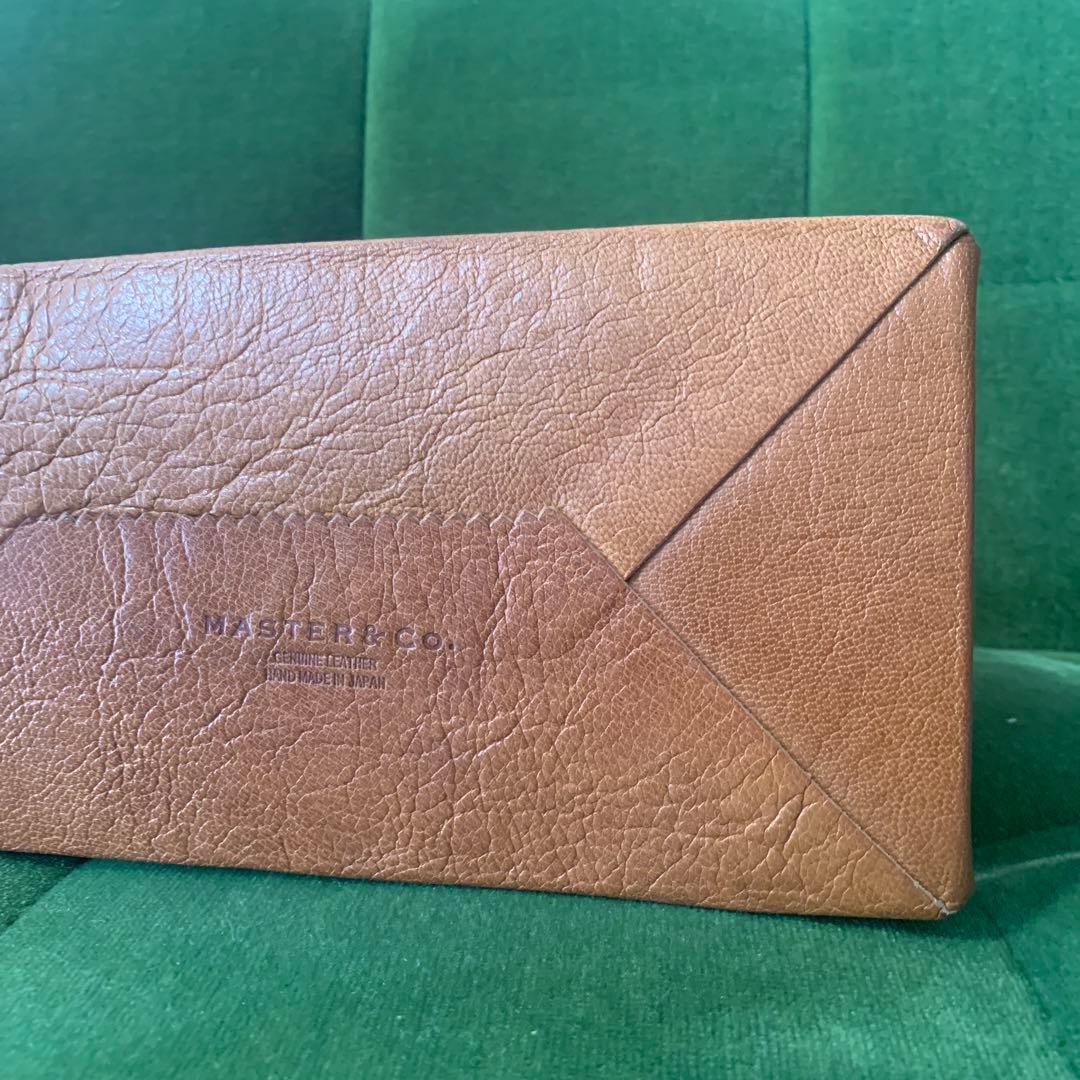 廃盤　MASTER&CO. マスターアンドコー レザークラッチバッグ 紙袋型
