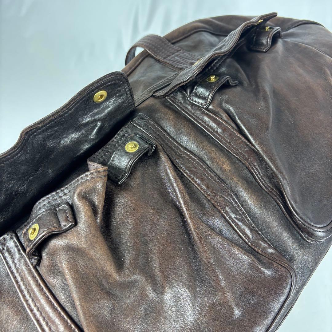 PORTER　ホースマン　ボストンバッグ　馬革　旅行　レザー 　吉田カバン 濃茶