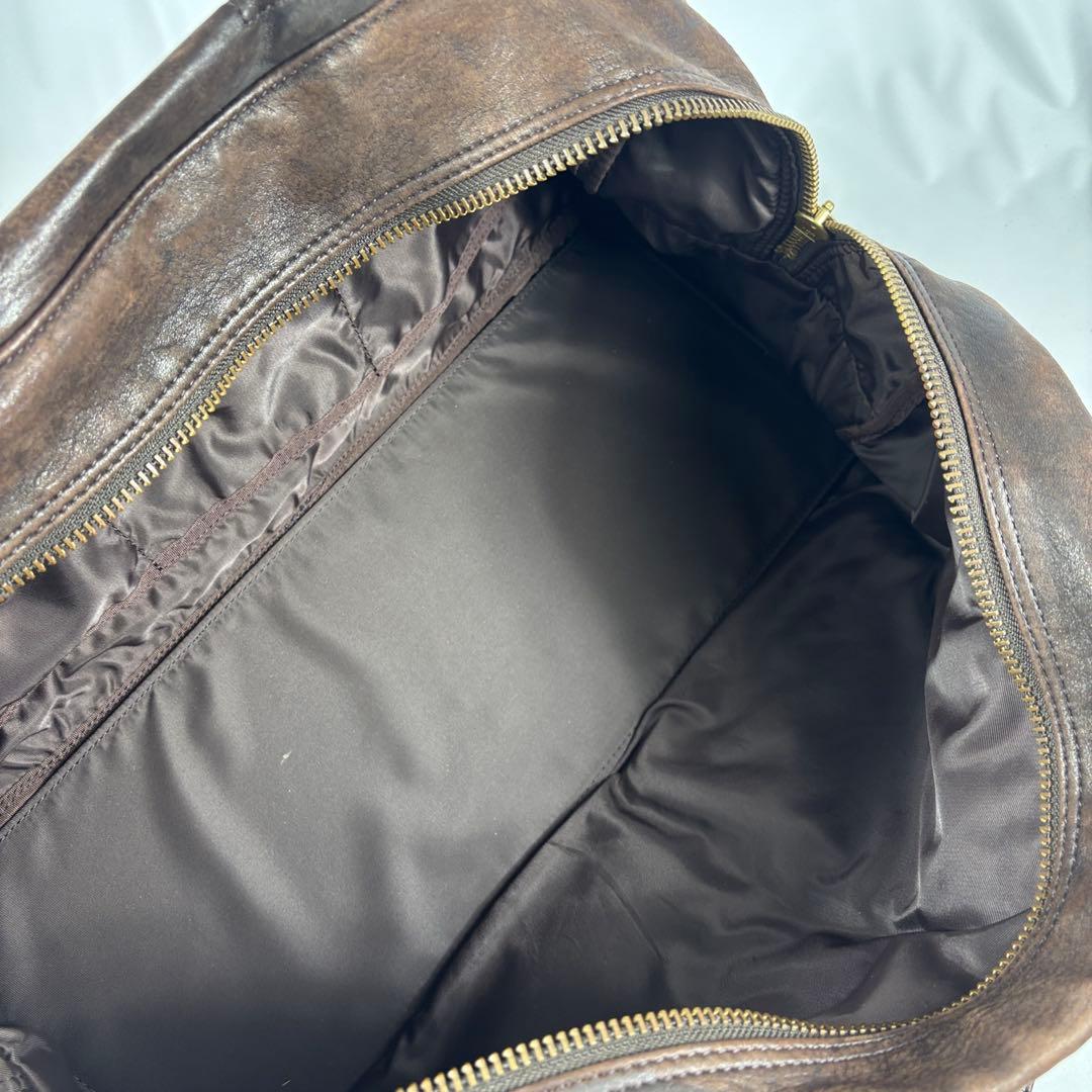 PORTER　ホースマン　ボストンバッグ　馬革　旅行　レザー 　吉田カバン 濃茶