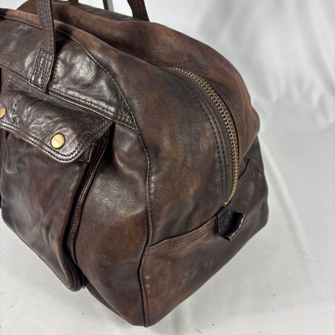 PORTER　ホースマン　ボストンバッグ　馬革　旅行　レザー 　吉田カバン 濃茶