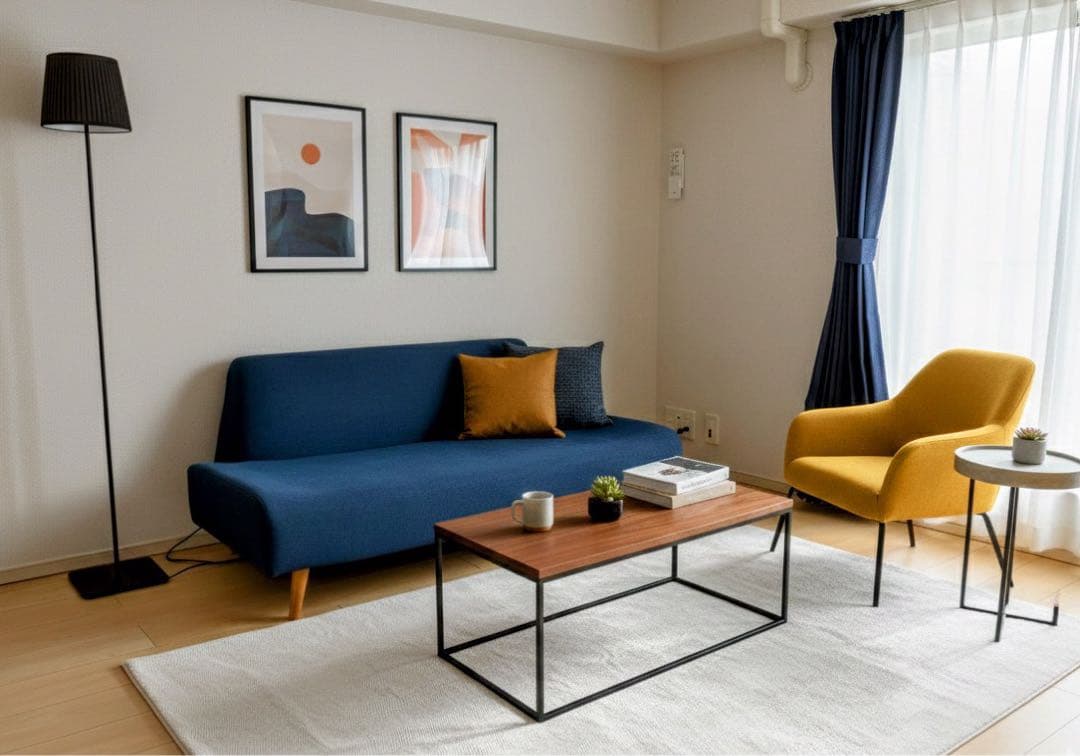 【ＩＤＥＥ】ＡＯ ＳＯＦＡ ＮＡＶＹ ソファ