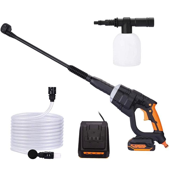 高圧洗浄機 コードレス 20V 2.45MPa 家庭用 充電バッテリー付き