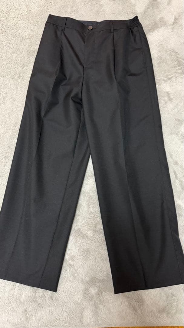 UNITED TOKYO ブラック ワイドパンツ