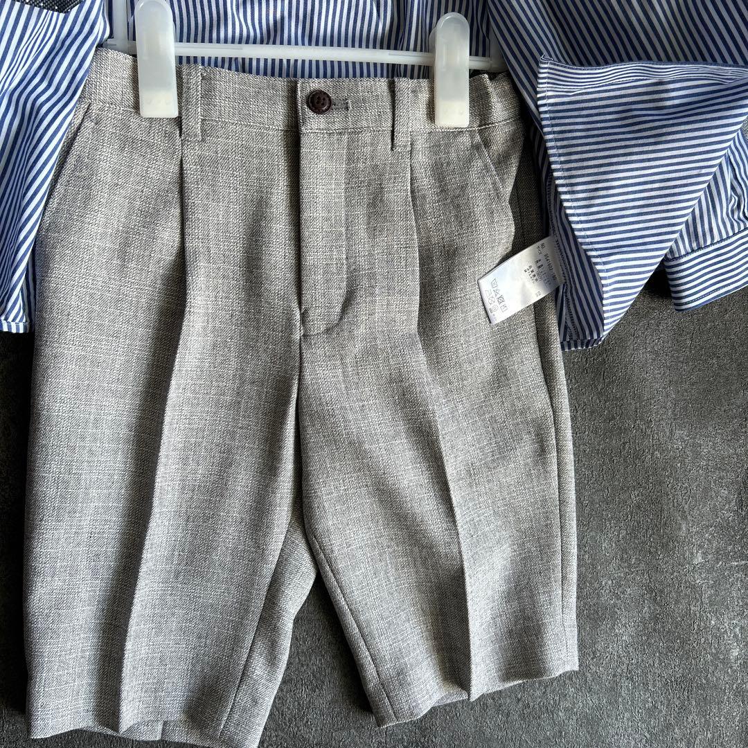 【専用】petit main プチマイン　グレー フォーマルスーツ 120サイズ