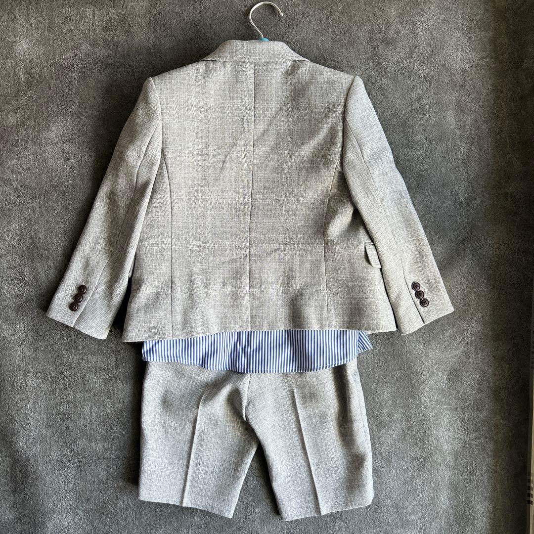 【専用】petit main プチマイン　グレー フォーマルスーツ 120サイズ