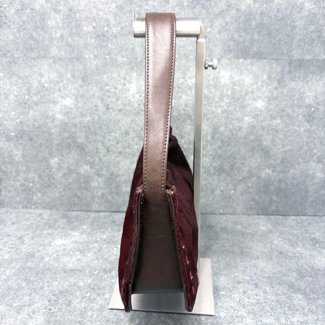 レア✨コーチ スモール セミショルダーバッグ ハラコ/レザー 9470