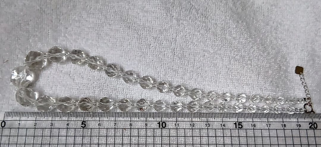 K18 WG 水晶 ファンシースカーレット ネックレス他 ※ネックレス2点セット